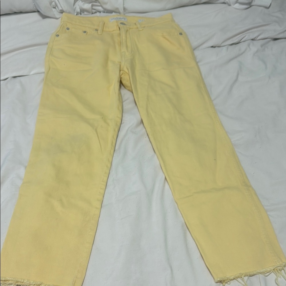 Lucky Brand Yellow Women's Straight Jeans